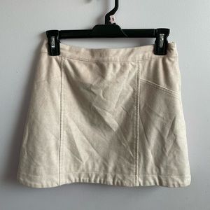 Abercrombie & Fitch light pink suede miniskirt size 00